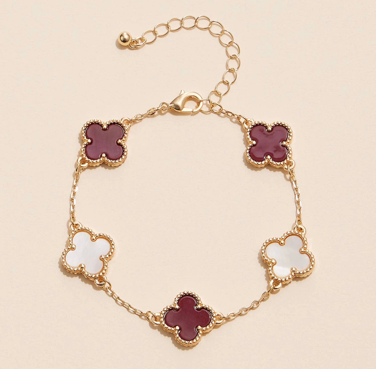 Game Day Clover Bracelet