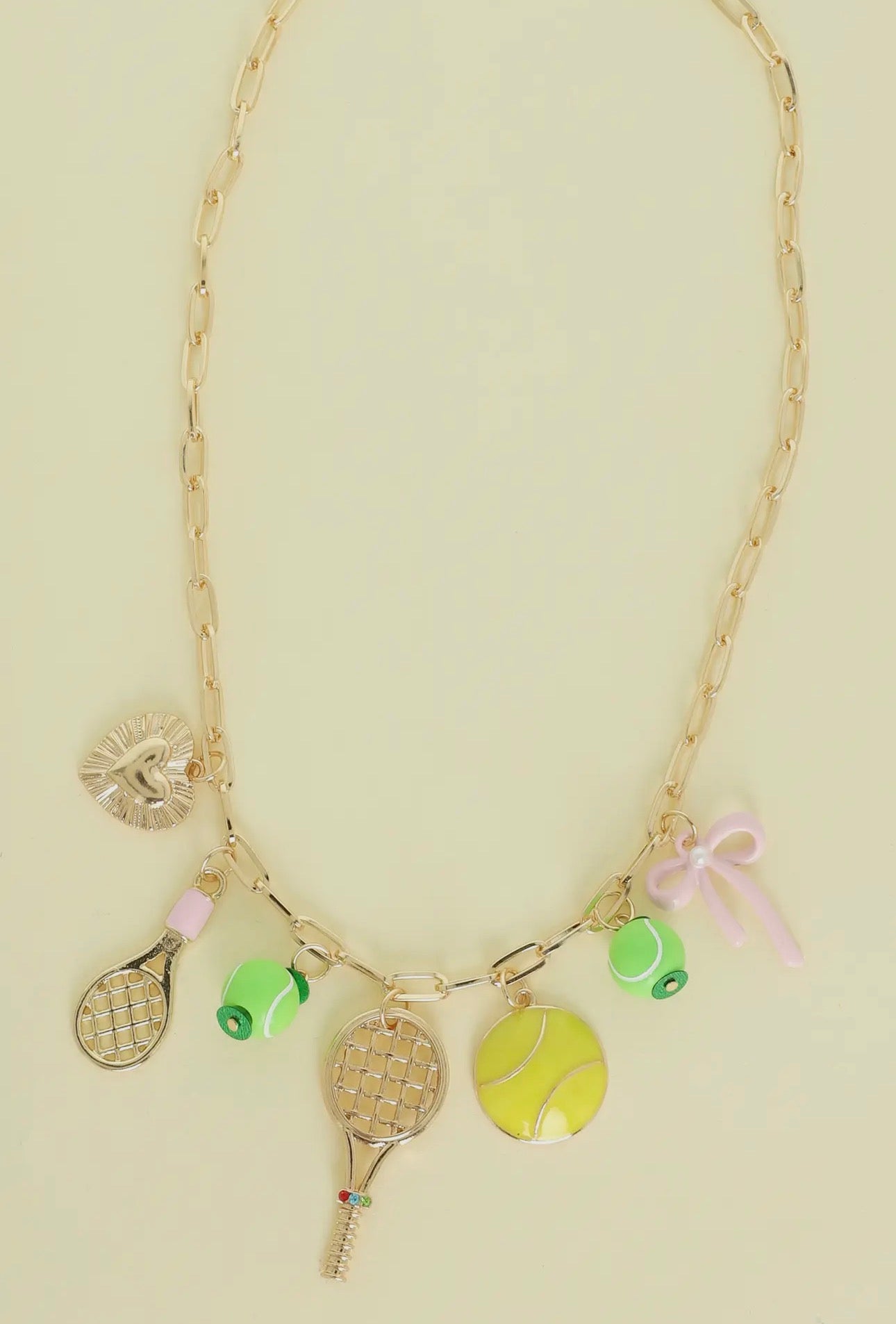 Tennis & Pickle Ball Preppy Necklace