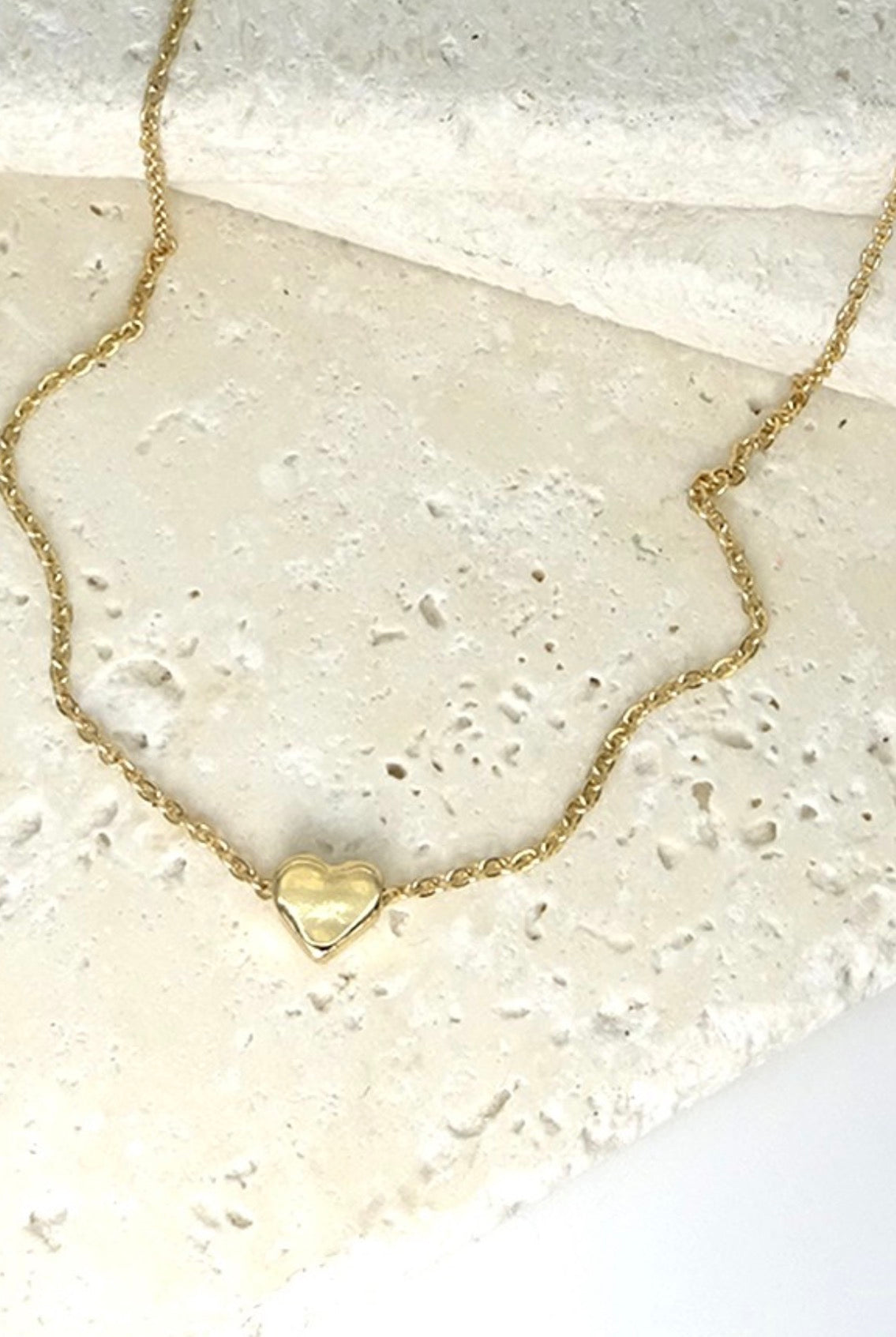 Classic Mini Gold Heart Necklace