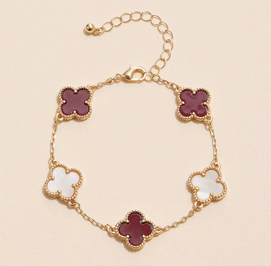 Game Day Clover Bracelet