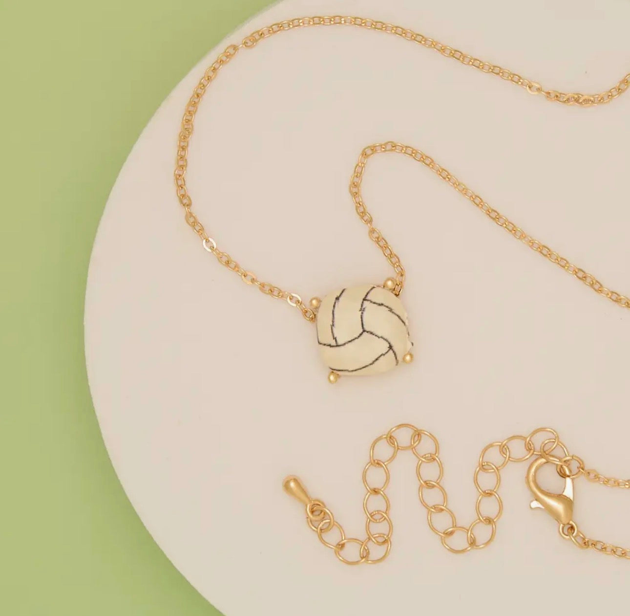 Volleyball Charm Necklace