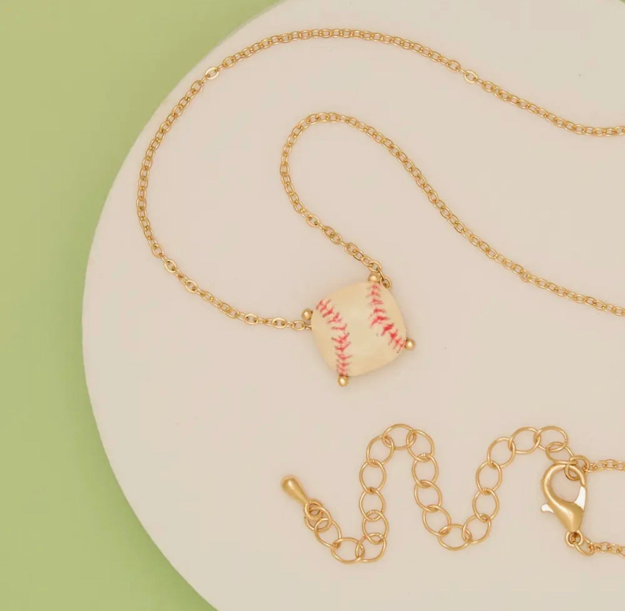 Baseball Charm Necklace