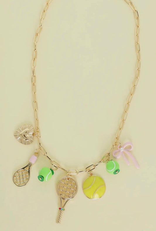 Tennis & Pickle Ball Preppy Necklace