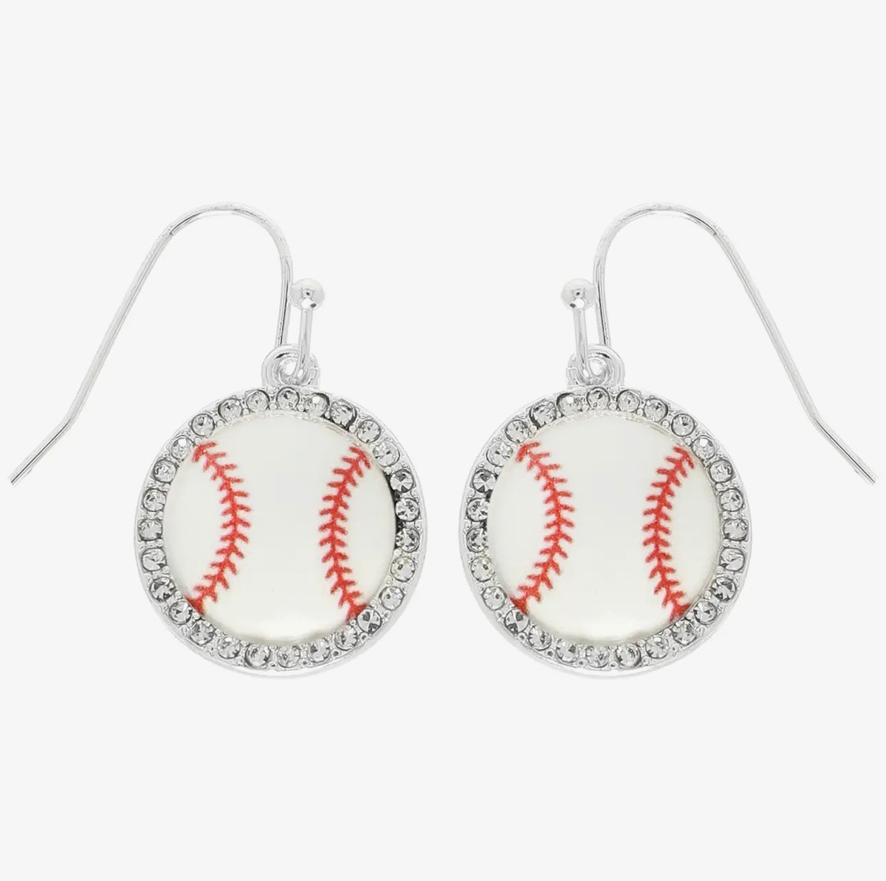 Baseball Dangle Earrings