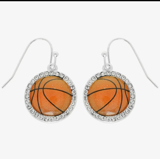 Basketball Dangle Earrings