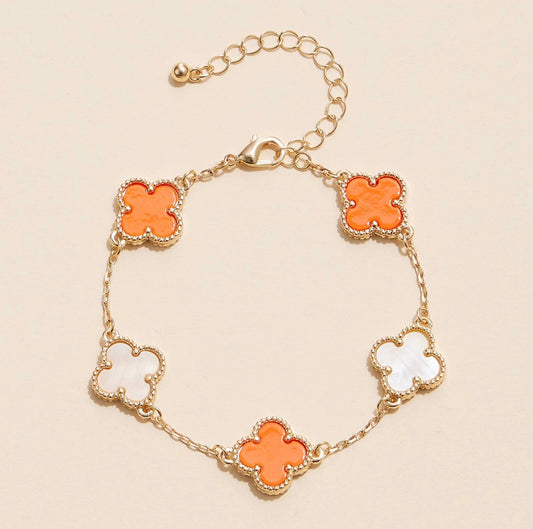 Game Day Clover Bracelet