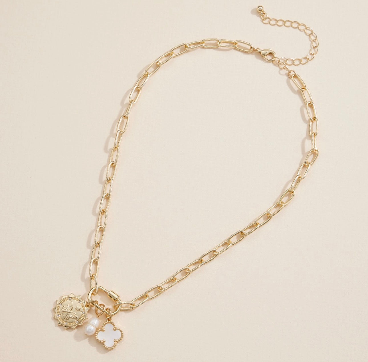 Clover Butterfly Chain Necklace