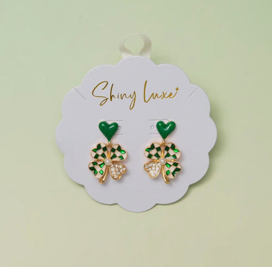 St. Patty’s Stylish Clover Earrings
