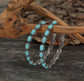 Western Turquoise Hoops