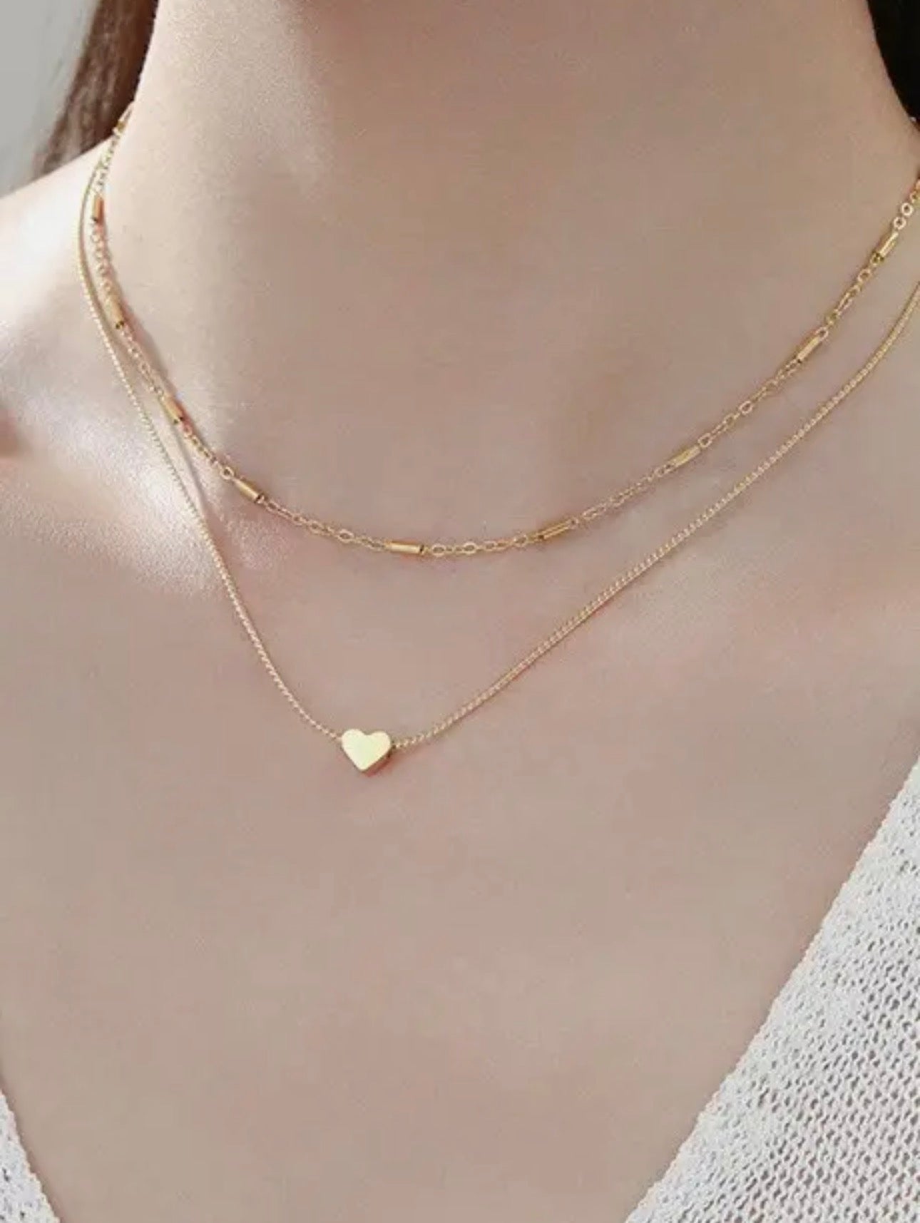 Gold Selena’s Heart Necklace