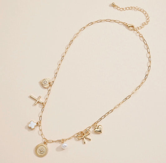 Gold Charm Necklace