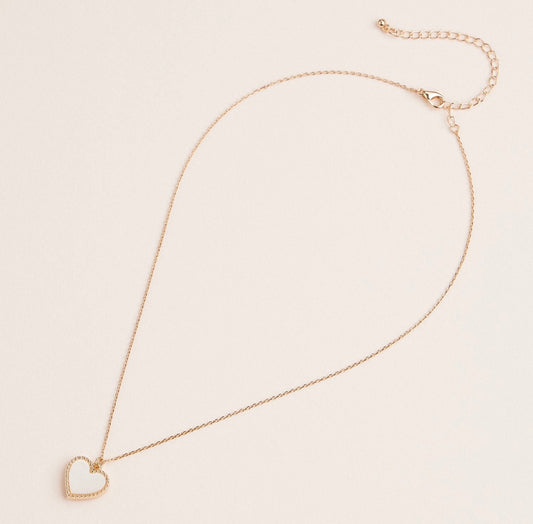 Gold Heart Pendant Necklace